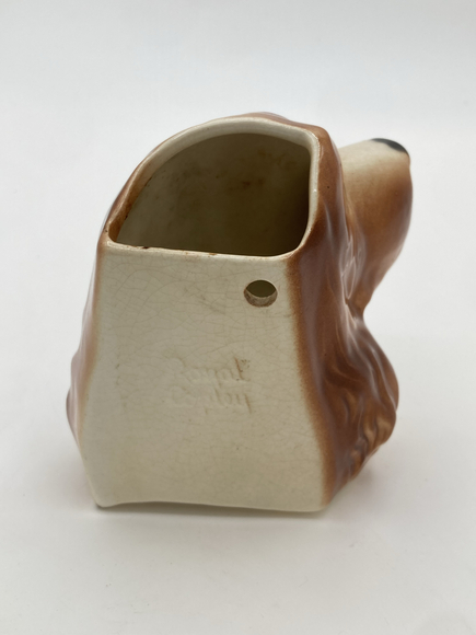 Vintage Royal Copley Cocker Spaniel Wall Pocket Planter Vase – Mid-Century - Picture 4 of 6